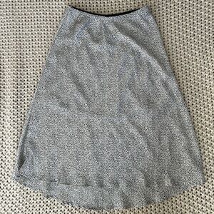 Black and White Midi Skirt